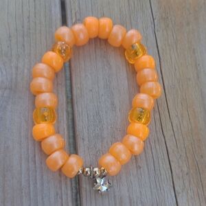 Handmade orange bracelet